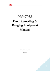 CYG PRS-7973 Manual
