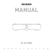SEVERIN PG 8554 Manual