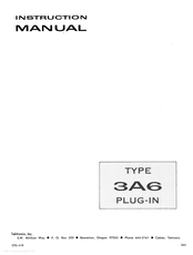 Tektronix 3A6 Instruction Manual