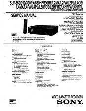 Sony SLV-L4PL Service Manual