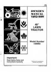 Bolens YARD-MAN 13699U Owner's Manual