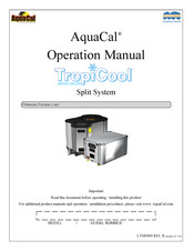 Aquacal TropiCool Operation Manual