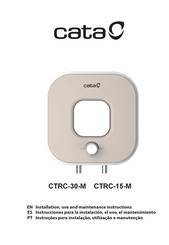 Cata CTRC-30-M Installation, Use And Maintenance Instructions