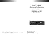 PYLE Audio PLDVDMP4 Operating Instructions Manual