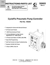 Graco CycleFlo 195264 Instructions-Parts List Manual