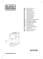 Black & Decker BXCO1350E Instructions For Use Manual