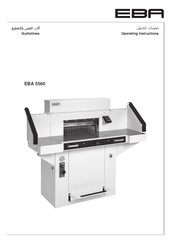 EBA 5560 Operating Instructions Manual