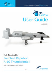 3D LabPrint Fairchild Republic A-10 Thunderbolt II User Manual