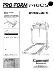 ICON Health & Fitness PRO-FORM 740CS User Manual