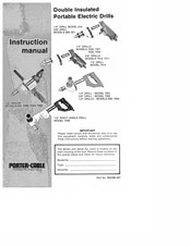 Porter-Cable 7514 Instruction Manual