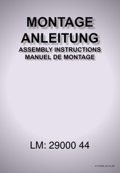 Himolla 13 Series Assembly Instructions Manual