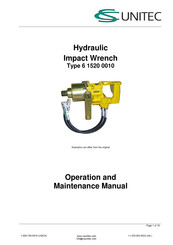 Unitec HL46 Operation And Maintenance Manual