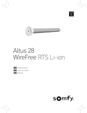 SOMFY WireFree Altus 28 Instructions Manual