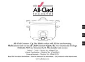 all-clad Gourmet 5Qt Plus SD805D51 Owner's Manual