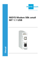 insys icom INSYS Modem 56k small INT 1.1 USB Manual