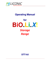LiCONiC BiO.Li.X! STT1k0 Kiwi Store Operating Manual