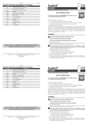 Satel SO-MF5 Quick Installation Manual