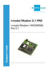 insys icom i-modul Modem 144 Pro 3.1 Designer's Manual