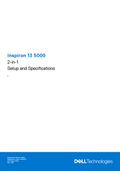Dell Inspiron 13 5000 2-in-1 Setup And Specifications