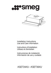 Smeg KSET30XU Installation Instructions Manual