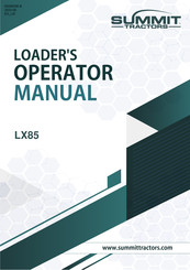 SUMMIT TRACTORS LX85 Operator's Manual
