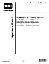 Toro Workman HDX Operator's Manual