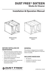 Dust Free SIXTEEN Installation & Operation Manual