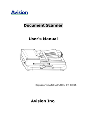 Avision AD5800 User Manual