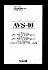 Yamaha AVS-10 User Manual