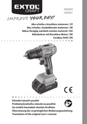Extrol CRAFT 402450 Original User Manual