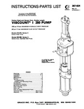 Graco VISCOUNT I 250 Instructions-Parts List Manual