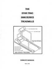 Star Trac 3000 Simple Instruction Manual
