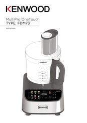 Kenwood MultiPro OneTouch FDM73.480SS Instructions Manual