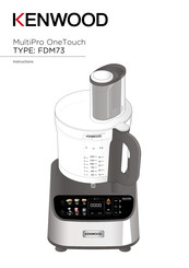 Kenwood MultiPro OneTouch FDM73 Instructions Manual