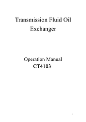 Mannol CT4103 Operation Manual