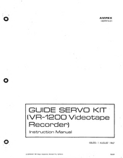 Ampex VR-1200 Instruction Manual