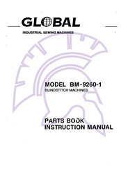 Global BM-9260-1 Parts Book And Instruction Manual