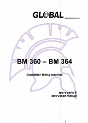 Global BM 360 Spare Parts & Instruction Manual