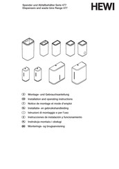 Hewi 477.06B103 Series Installation And Operating Instructions Manual