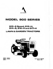 Allis-Chalmers 910-6 Speed Instruction Manual