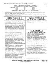 Flint & Walling 5SE Installation Instructions Manual