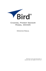 BIRD 4042E Operation Manual