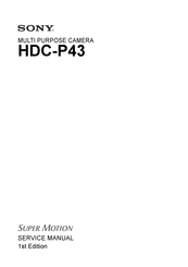 Sony HDC-P43 Service Manual