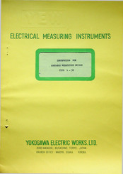 YOKOGAWA L-3C Instructions Manual