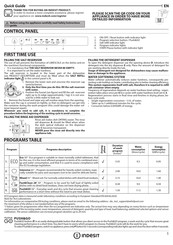 Indesit D2I HL326 Quick Manual