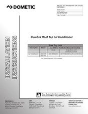 Dometic DuraSea 489516P Installation Instructions Manual
