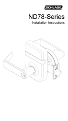 Schlage ND78 Series Installation Instructions Manual