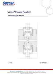 Specac Vortex Process Flow Cell User Instruction Manual