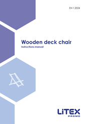 Litex Promo Wooden deck chair Instruction Manual