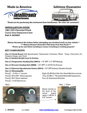 Intellitronix BG6003 Installation Manual
